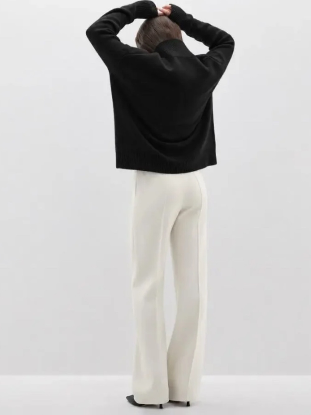 Nakedcashmere Black Joslyn Turtleneck sweater, XL, GP1594 - Picture 3 of 8